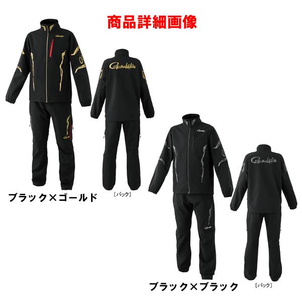 Gamakatsu（がまかつ） ソフトシェルスーツ GM3764 ブラック×ブラック