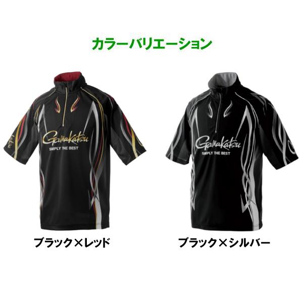 Gamakatsu（がまかつ） 2WAYプリントジップシャツ（ 半袖 ） GM3735
