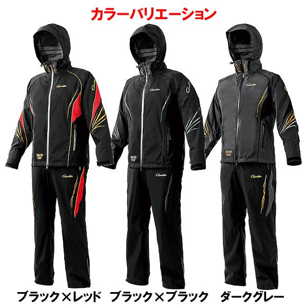 ( 先行予約 ) 　がまかつ 　アルテマシールドプロ レインスーツ 　GM3799 　ブラック×レッド 　5L 　( 2026年 4月新製品 )