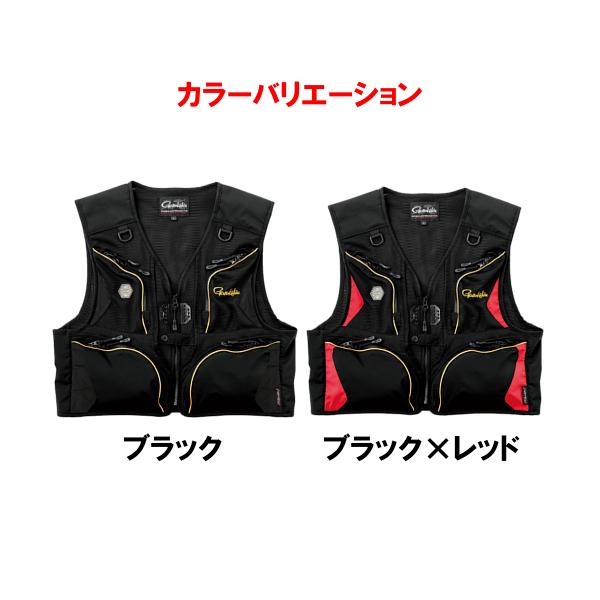 がまかつ　BLACK WORKS フィッシングベスト Gamakatsu（がまかつ） オールメッシュベスト GM2333 ブラック L