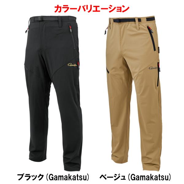 Gamakatsu（がまかつ） サマードライパンツ GM3821 ブラック(Gamakatsu