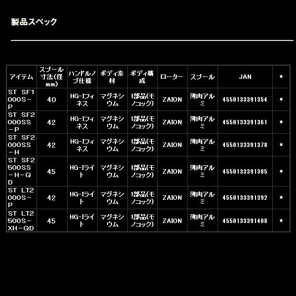 DAIWA（ダイワ） エアリティ ST SF2000SS-H スピニングリール （2024年
