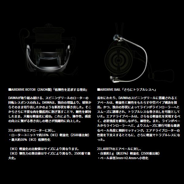 DAIWA（ダイワ） エアリティ ST LT2000S-P スピニングリール （2024年