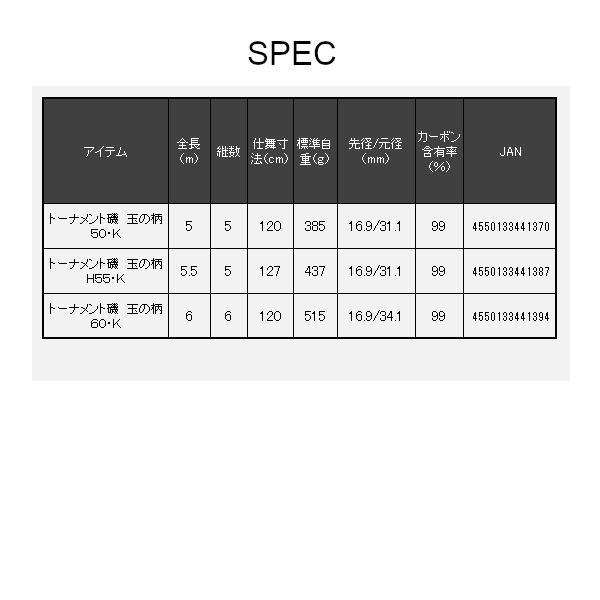 DAIWA（ダイワ） トーナメント 磯 玉の柄 50・K (2024年 新製品