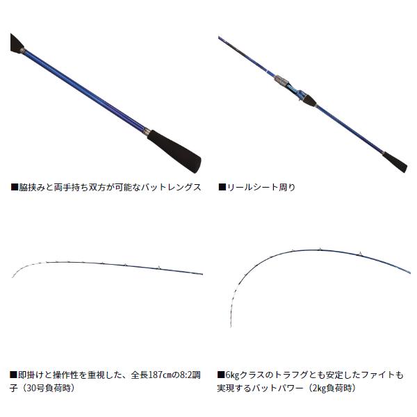 DAIWA（ダイワ） 極鋭 トラフグ 187 1.87m (2026年 1月新製品