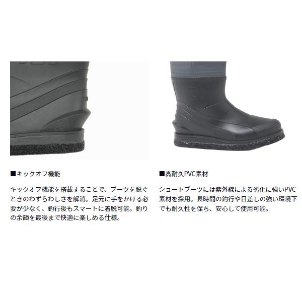 DAIWA（ダイワ） PW-3208 フェルトソール パワーウェーダー グレー LLO