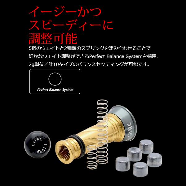 リブレ カスタムバランサー C1タイプ シマノ＆ダイワ共通 ガンメタ