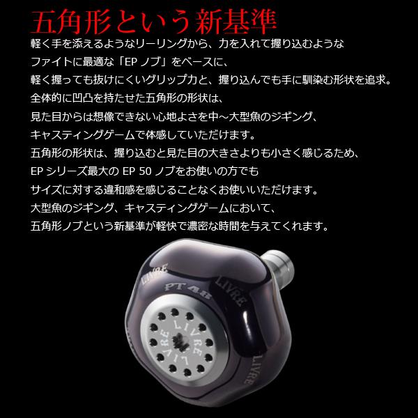 ノブ リブレ ノブ単体 PT48 シマノB用 1個 ファイヤー&ブルー 品番 10512