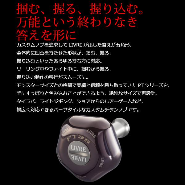 リブレ ノブ単体 PT35 1個 ファイヤー&チタン 品番 10802 : フーガ