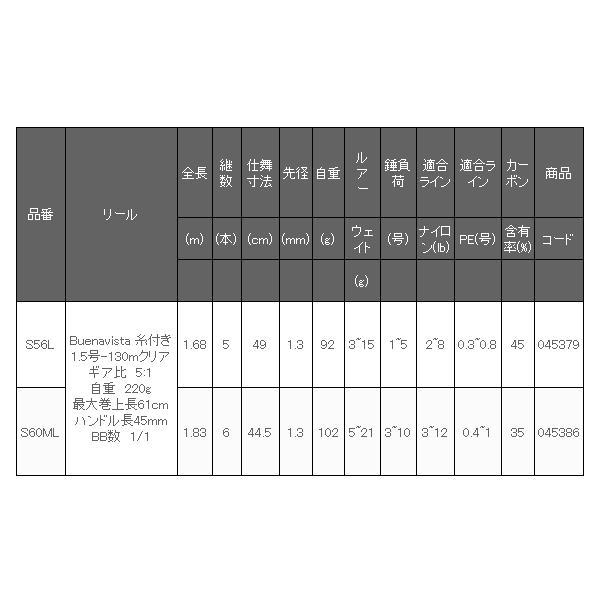 シマノ（SHIMANO） ( 只今 欠品中 ) 22 ブエナビスタコンボ S56L