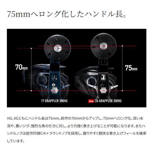 シマノ（SHIMANO） 26 グラップラー 300HG RIGHT 右 ベイトリール