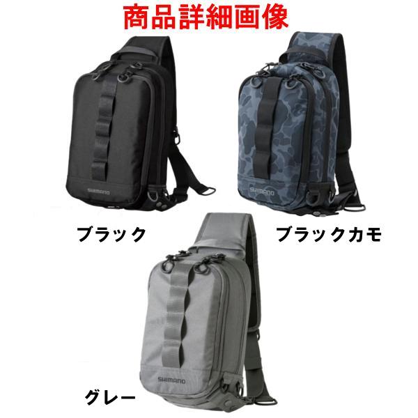 シマノ（SHIMANO） スリング ショルダーバッグ BS-025T ブラックカモ S