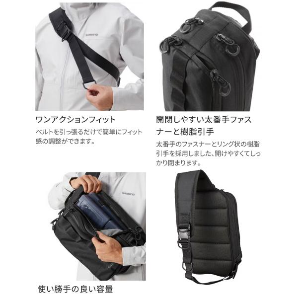 シマノ　スリングショルダーバッグ&ルアーセット シマノ（SHIMANO） スリング ショルダーバッグ BS-025T ブラックカモ S