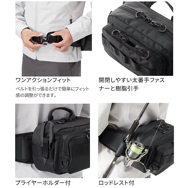 シマノ（SHIMANO） ヒップバッグ BW-021T ブラックカモ S : フーガ