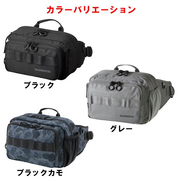 シマノヒップバック　ルアーまとめ売り シマノ（SHIMANO） ヒップバッグ BW-021T ブラックカモ M : フーガ