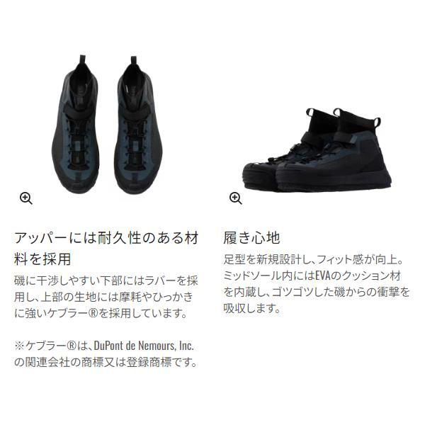 ( 限定特価 ) シマノ 　ロックシューズ カットラバーピンフェルト 　FS-021X 　ブルーグレー 　25.0cm_3