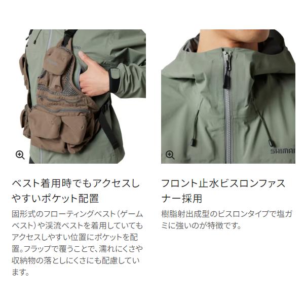 シマノ 　ゴアテックス ショートレインジャケット 　RA-025X 　ブルーチャコール 　M 　( 2024年 3月新製品 )｜fuga1948｜04
