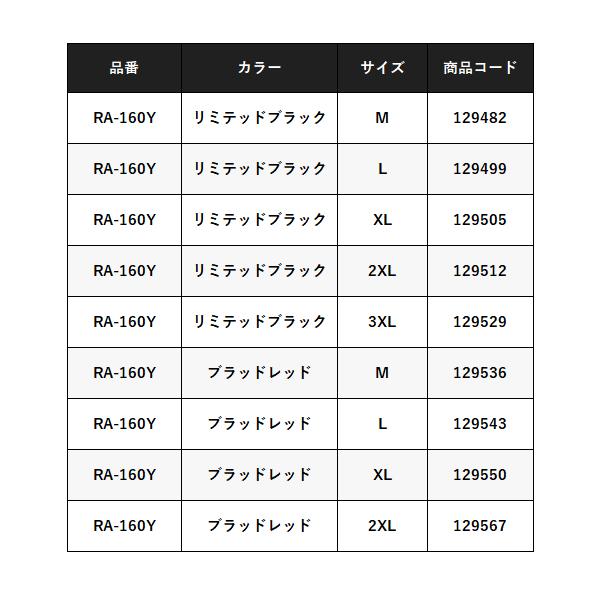 シマノ リミテッドプロ 3シーズン レインスーツ 　RA-160Y 　ブラッドレッド 　2XLの画像