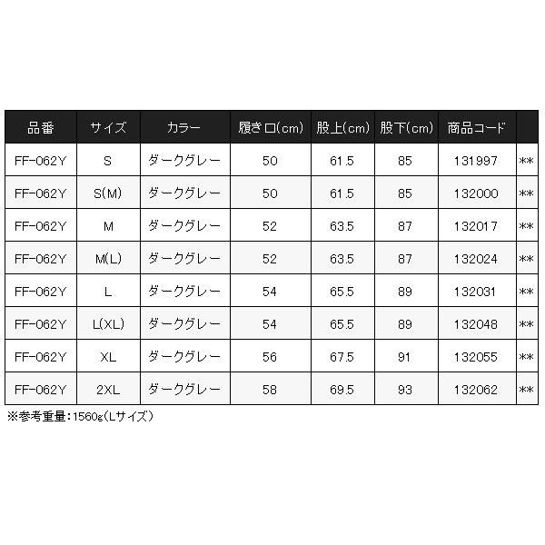 (取寄せ 8月末頃メーカー生産予定) シマノ 　DSストレッチウェーダーPRO Z ソックス 　FF-062Y 　S(M) 　ダークグレー 　**の画像