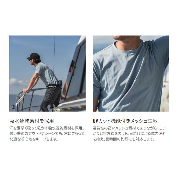 シマノ（SHIMANO） ドライメッシュTシャツ SH-041Z チャコール M