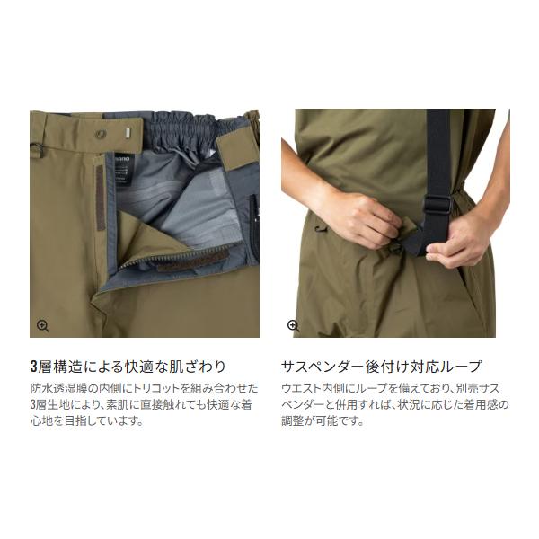 シマノ（SHIMANO） ESレインパンツ 03 RA-024Z ブラック XL ( 2026年 3