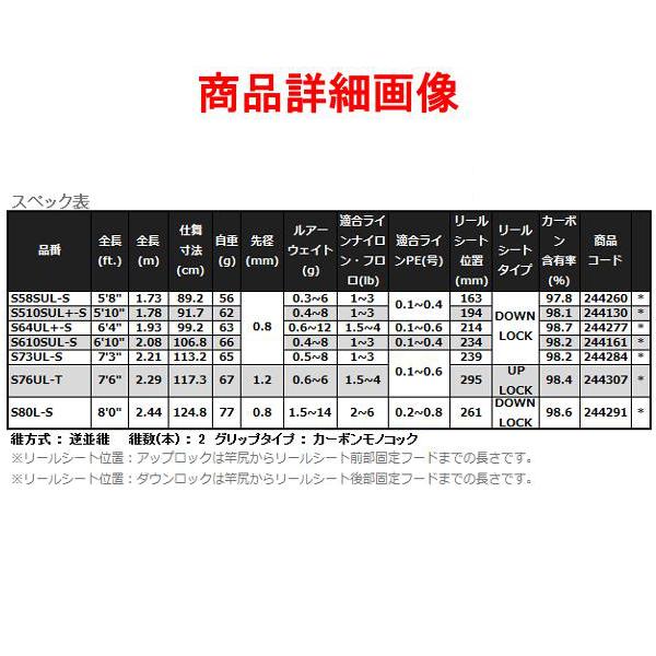 シマノ ( 只今 欠品中 ) シマノ ソアレ エクスチューン S73UL-S シマノ ( 只今 欠品中 ) シマノ ソアレ エクスチューン S73UL-S