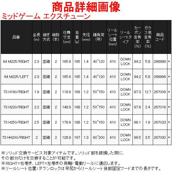シマノ（SHIMANO） 21 ミッドゲーム エクスチューン 73 H250/RIGHT