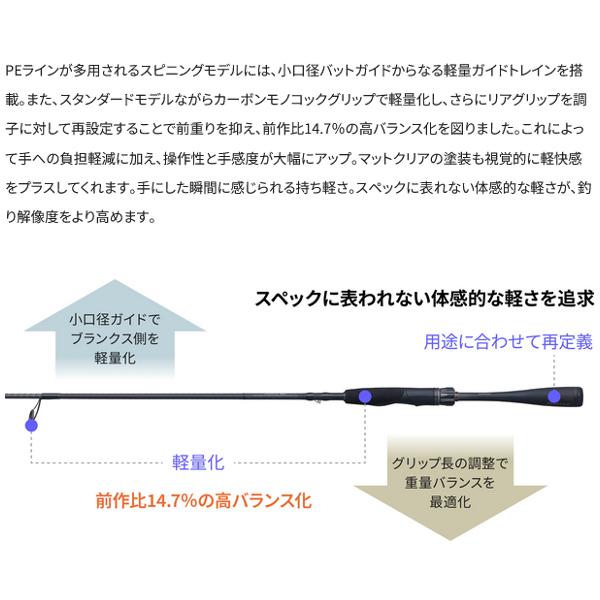 (取寄せ 6月末頃メーカー生産予定) シマノ  26 ゾディアス  172MH-2  ロッド  バス竿  ( 2026年 2月新製品 )の画像