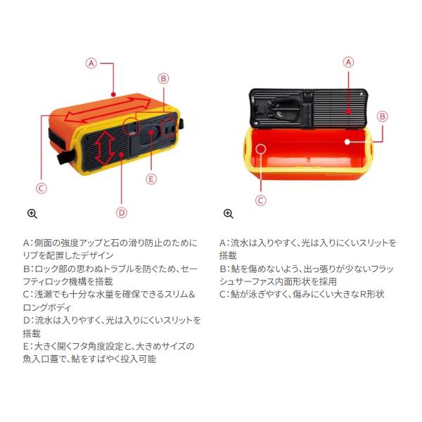 ☆シマノ オトリ缶R 　OC-012K 　オレンジ 　20L