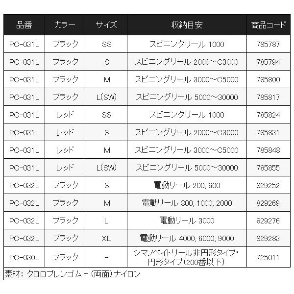 シマノ 　リールガード 　PC-032L 　ブラック 　S 　電動リール 200, 600｜fuga1948｜07