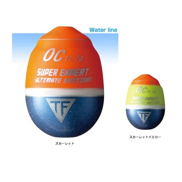 釣研 スーパーエキスパートUE 浮力：0C スカーレット 中通しウキ
