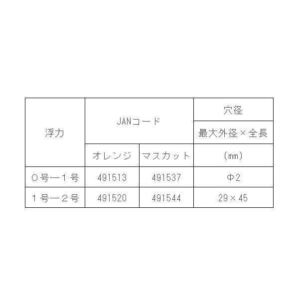 釣研 T.I.D TYPE-Qc オレンジ 0号―1号 中通しウキ : フーガショップA