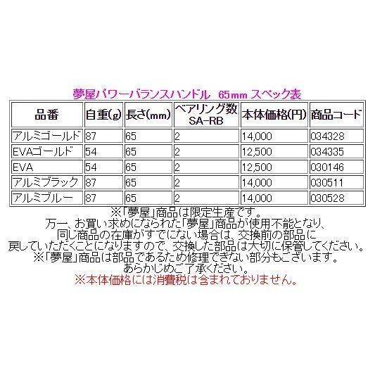 シマノ（SHIMANO） 夢屋 パワーバランスハンドル 65mm EVA ゴールド