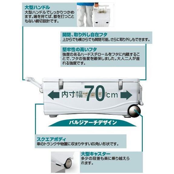 シマノ UC-045L ピュアホワイト 45L【スペーザ ホエール ベイシス】クーラーボックスの画像
