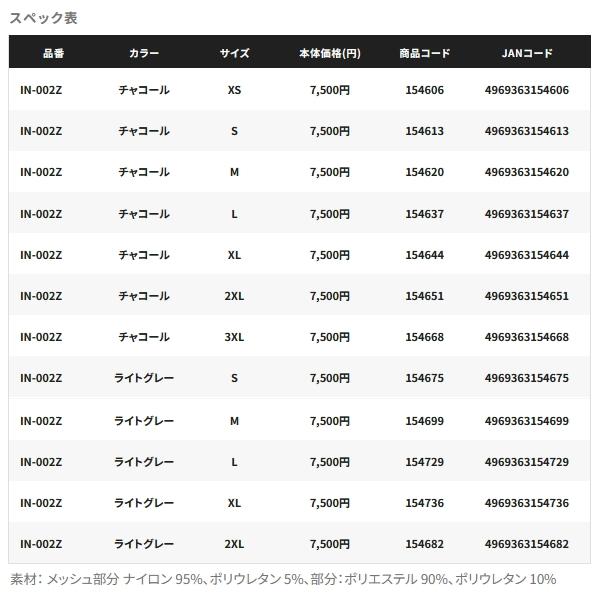 シマノ（SHIMANO） （26年3月新商品） ハイブリッドインナー タイツ
