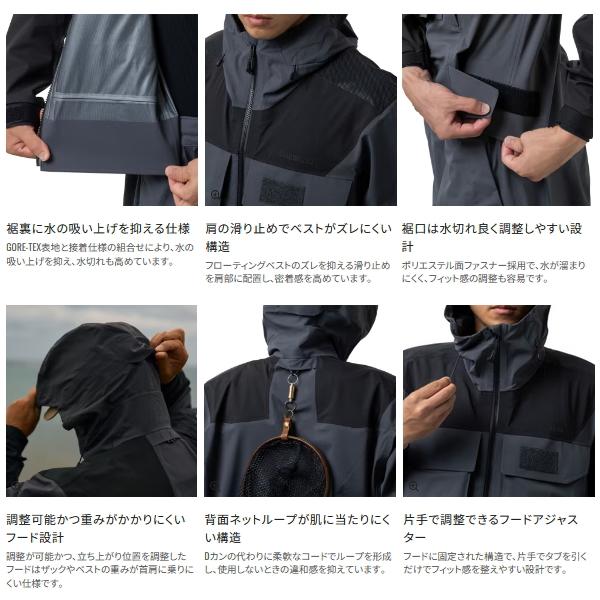 （26年3月新商品） シマノ GTX-ST ウェーディングプロジャケット 05 RA-025Z オフホワイト 2XLサイズ 爆買_2