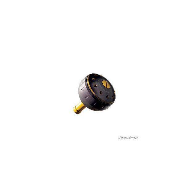 シマノ 夢屋 アルミラウンド型 パワーハンドルノブ ( ブラック / ゴールド) M ノブ ＴｙｐｅB用｜fugashop2