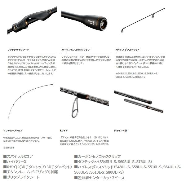 シマノ（SHIMANO） （21年10月新商品） ソアレ XR S58UL-S （仕舞寸法