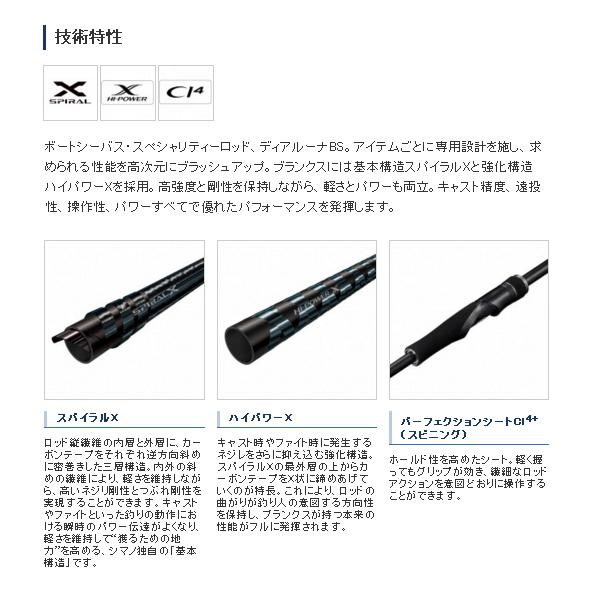 シマノ（SHIMANO） （21年4月新商品） 21 ディアルーナ BS B63H （仕舞