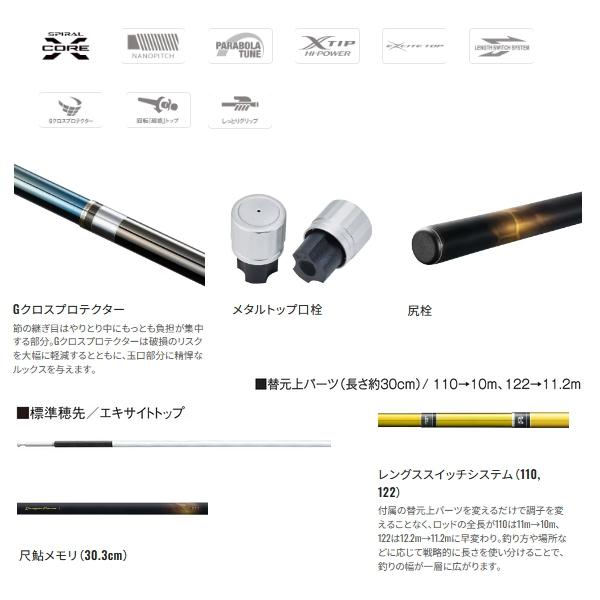 （24年1月新商品） シマノ 24 ドラゴンフォース 100 （仕舞寸法 142.5cm） （保証書付） （大型1・代引と離島不可）