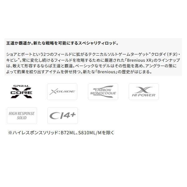 シマノ（SHIMANO） （25年3月新商品） 25 ブレニアス XR B76ML-S