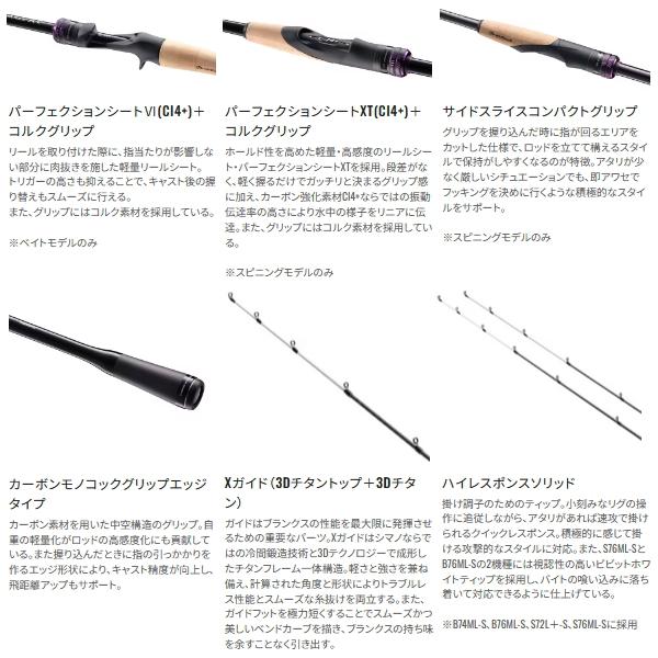 シマノ（SHIMANO） （25年3月新商品） 25 ブレニアスXR S76ML-S （仕舞