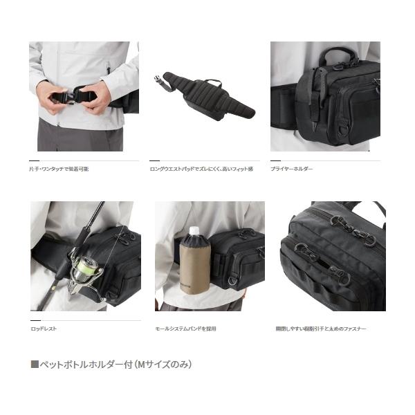 シマノ（SHIMANO） （22年4月新商品） ヒップバッグ BW-021T グレー M