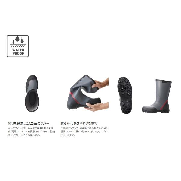 （特価） （23年9月新商品） シマノ スタンダードライトブーツ スパイク FB-020W チャコール Mサイズの画像