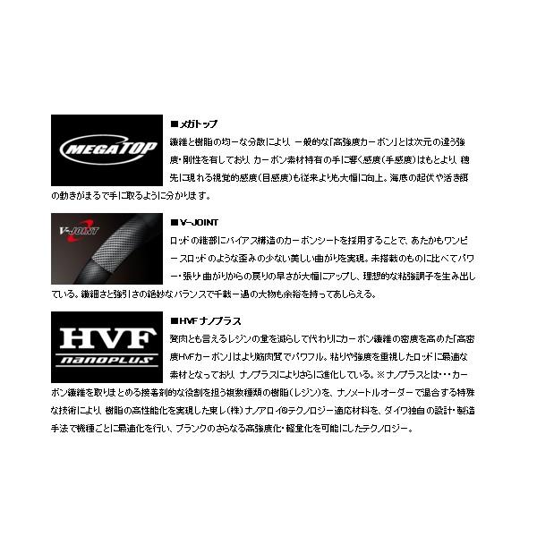 熱い販売 19年3月新商品 ダイワ 飛竜 クロダイ Xh 53u Y 仕舞寸法 117cm 保証書付 磯竿