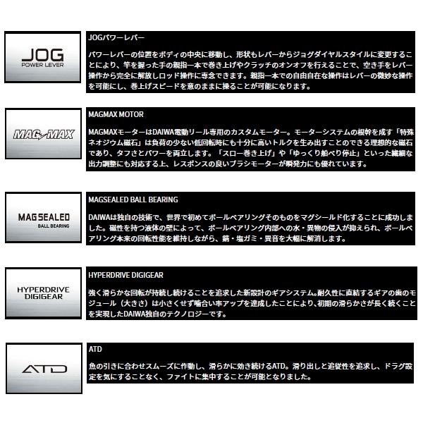 DAIWA（ダイワ） （24年8月新商品） シーボーグ 100J(右) （小型商品