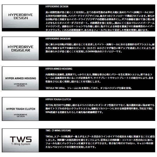 ≪'23年12月新商品！≫ ダイワ タトゥーラ TW 100XH(右) 【小型商品】｜fugashop2｜02