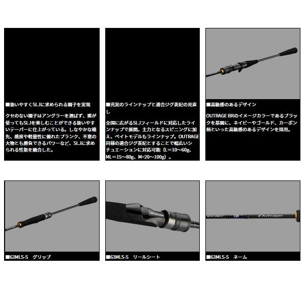 DAIWA（ダイワ） （24年4月新商品） アウトレイジ BR SLJ 63MLB-S
