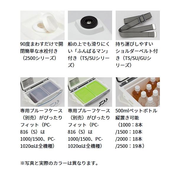 （23年7月新商品） ダイワ クールライン α 3 TS 1000X パール 10Lの画像