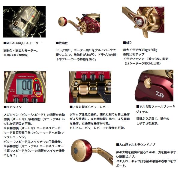 DAIWA（ダイワ） （24年8月新商品） シーボーグ G800MJ （小型商品